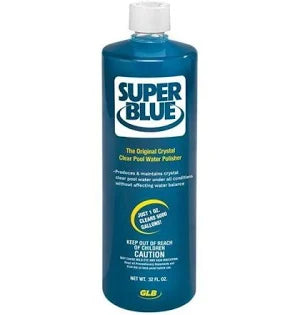 GLB Super Blue Concentrated Water Clarifier, 32 oz Bottle