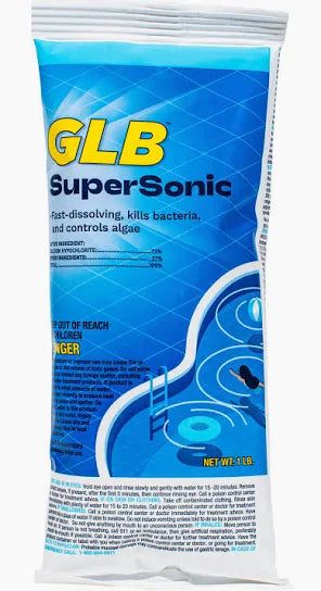 GLB Supersonic 73% Cal Hypo Granular Chlorine Shock, 1 lb Bag